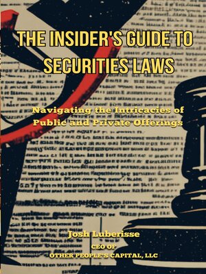 cover image of The Insider's Guide to Securities Law